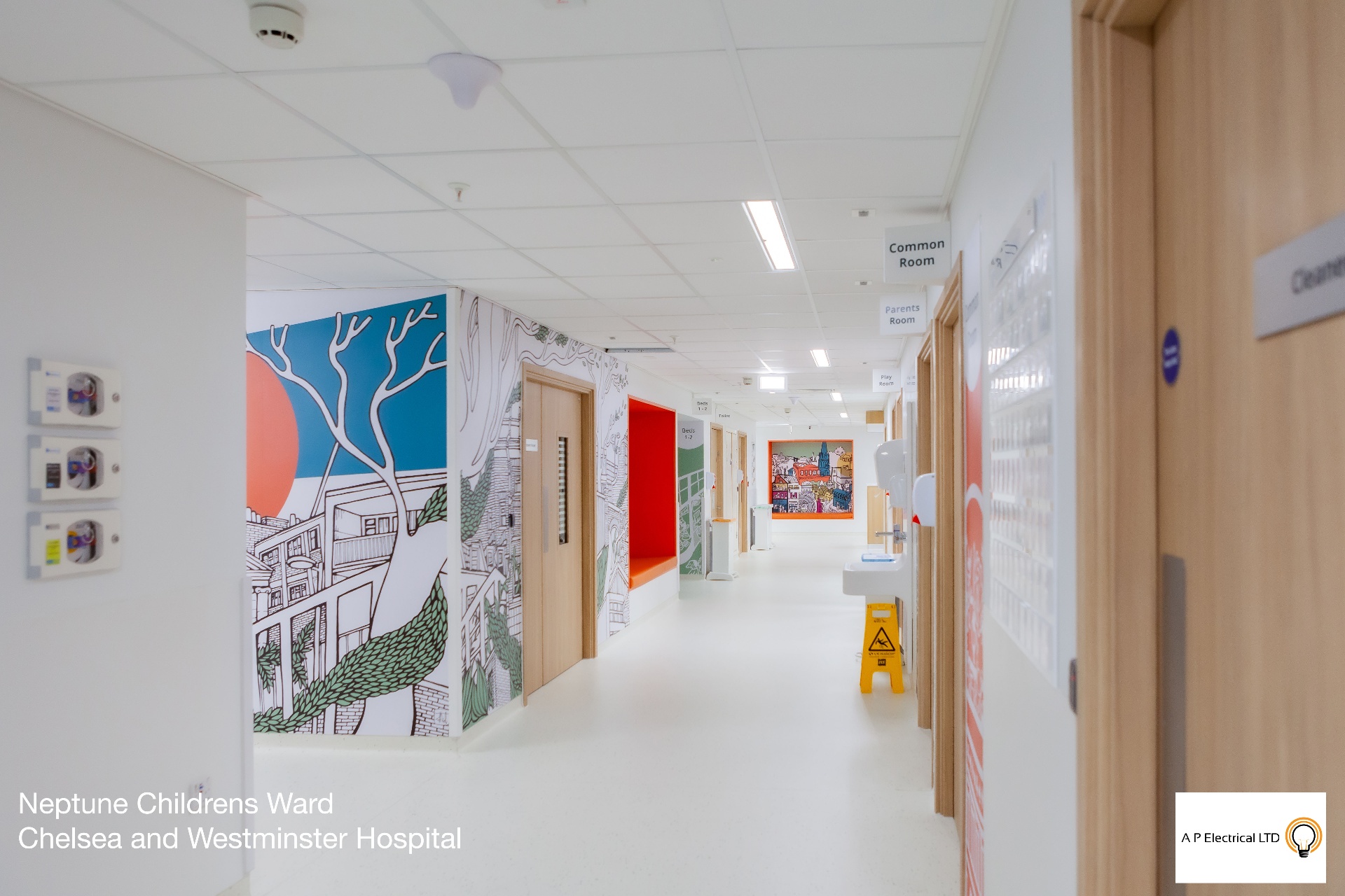 AP Electrical — Neptune Ward common room corridor lighting