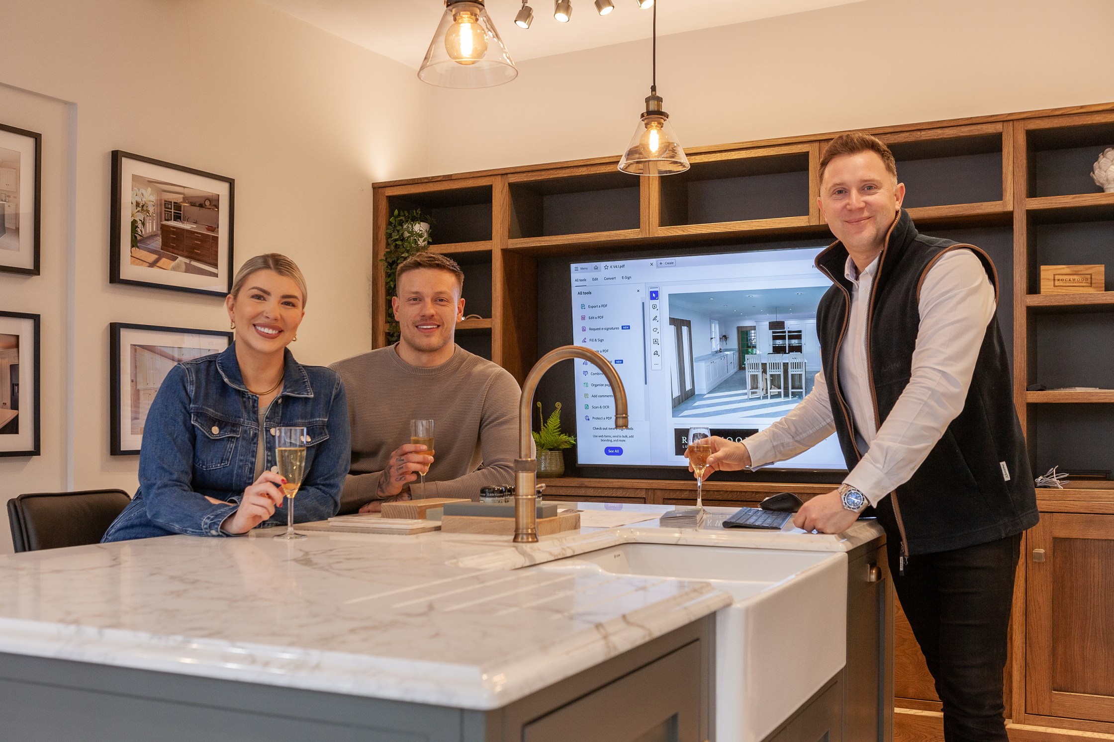 Olivia and Alex Bowen at the Rockwood Kitchen showroom.